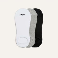 Men's Oliver No Show 3 Pack - WHITE / GREY / BLACK