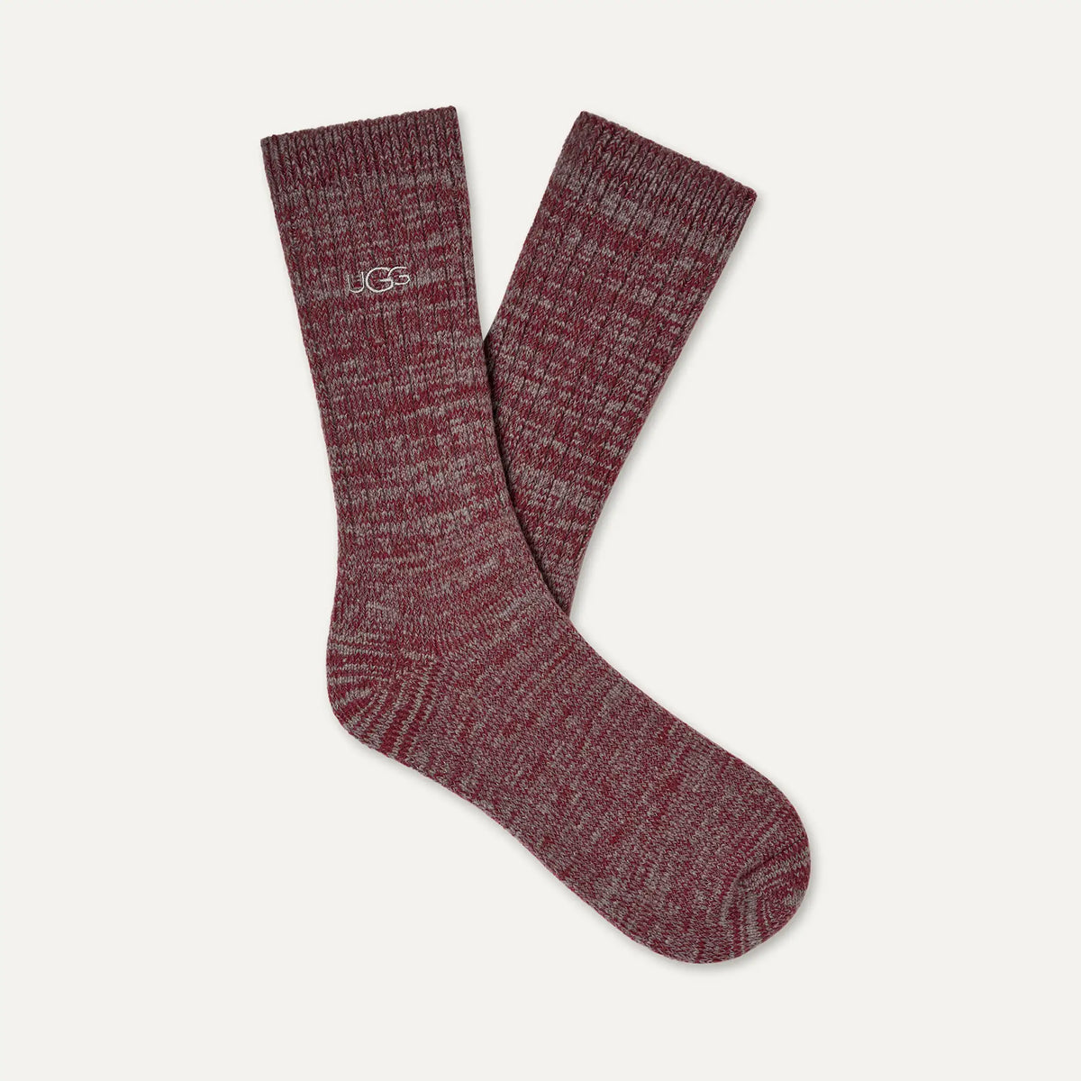 Men's Trey Rib Knit Crew - COFFEE BERRY