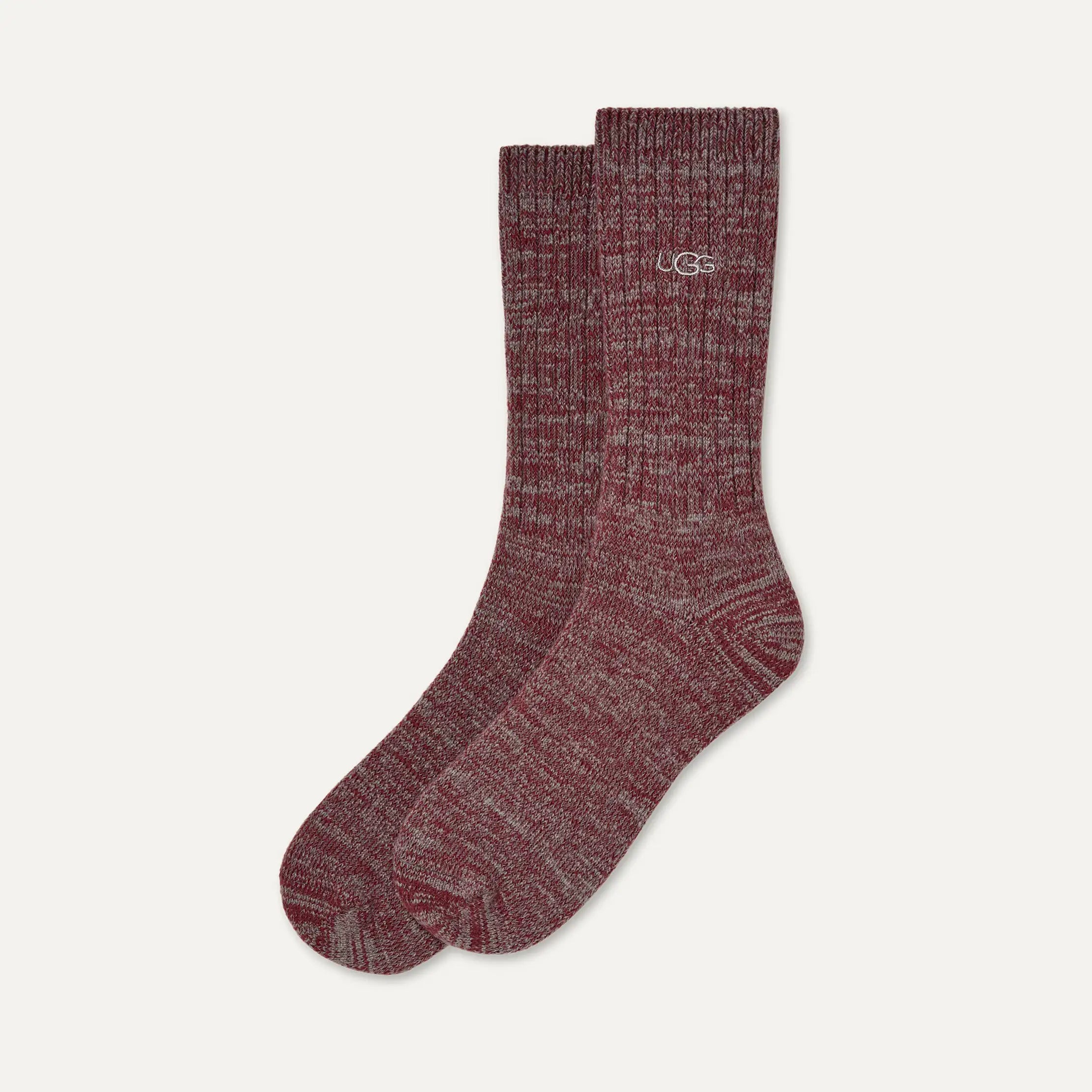 Men's Trey Rib Knit Crew - COFFEE BERRY