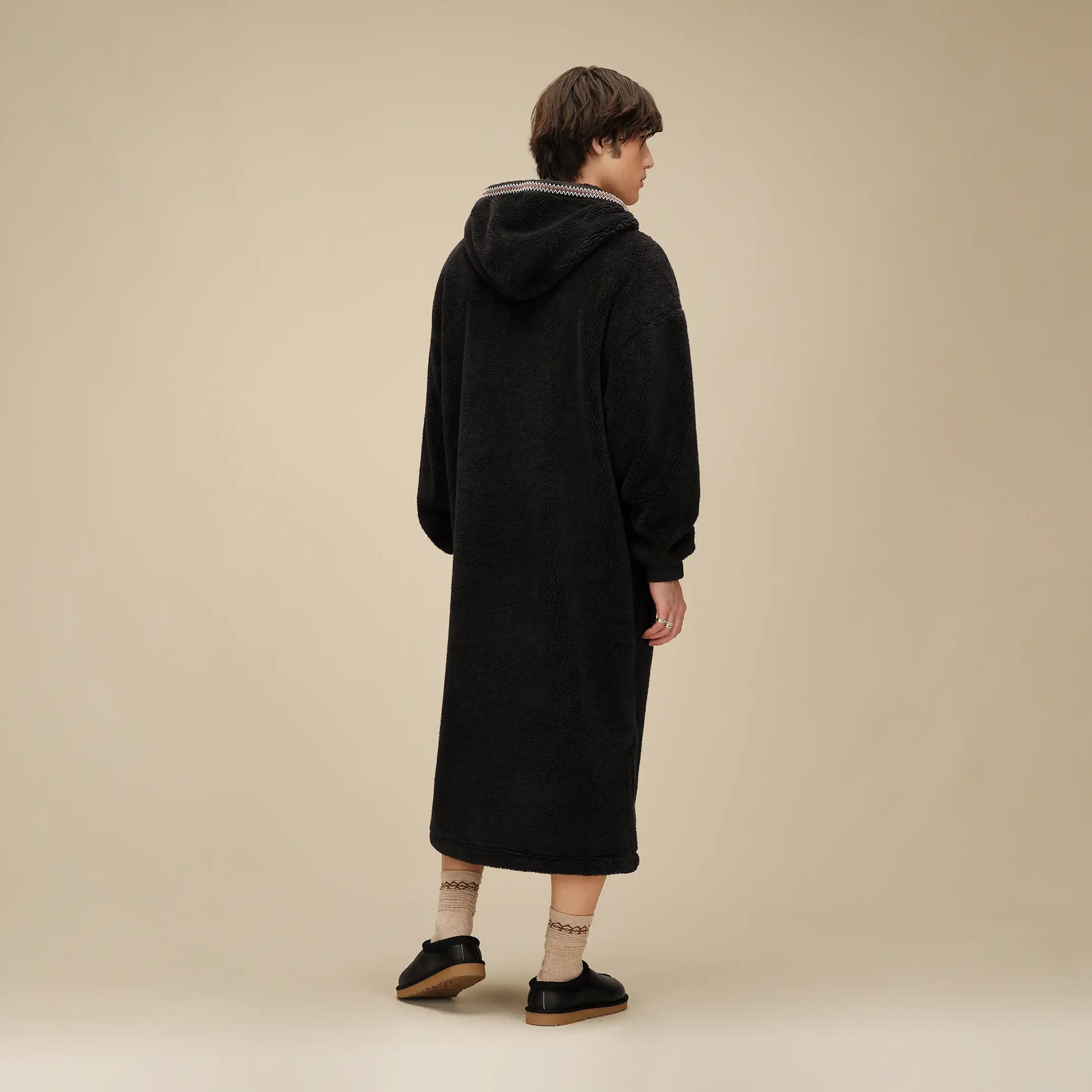 All Gender UGGfluff Oversized Hoodie - BLACK