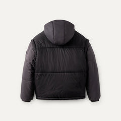 All Gender Kristian Conv Puffer Coat - BLACK / CREAM