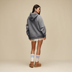 Women's Classic Hoodie - MEDIUM GREY HEATHER