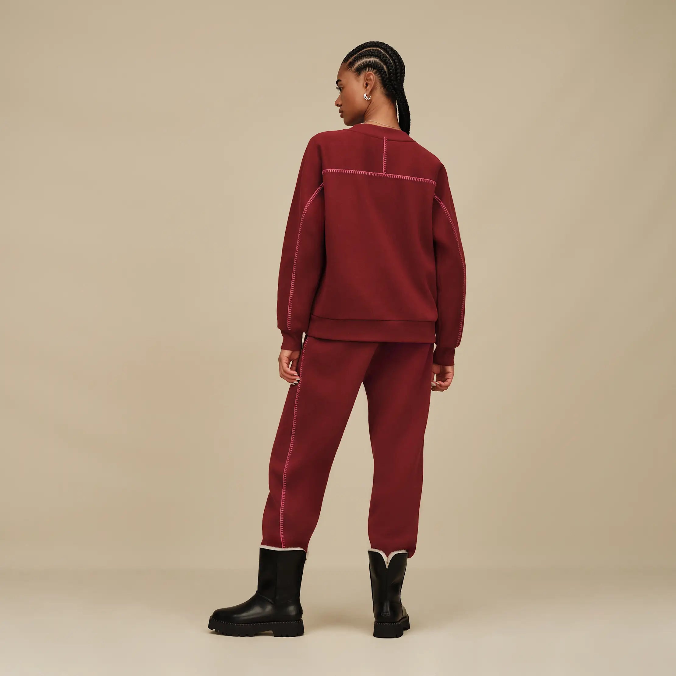 Women's Classic Crewneck - COFFEE BERRY