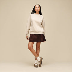 Women's Classic Crewneck - SAND HEATHER