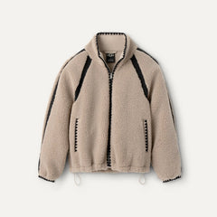 Women's Nikia Crochet UGGfluff Jacket - PUTTY