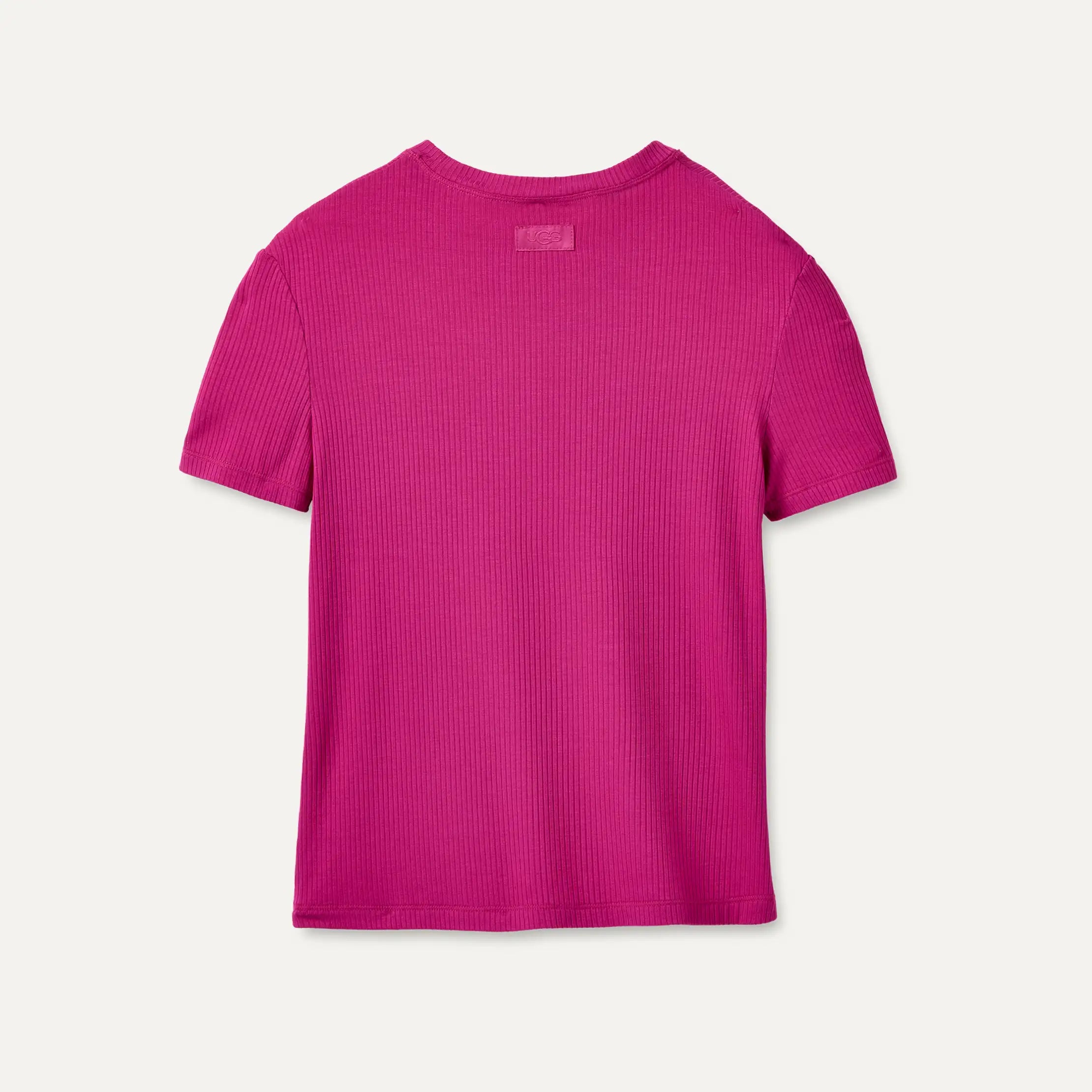 Women's Miriam Baby Tee Rib - CHROMA PINK