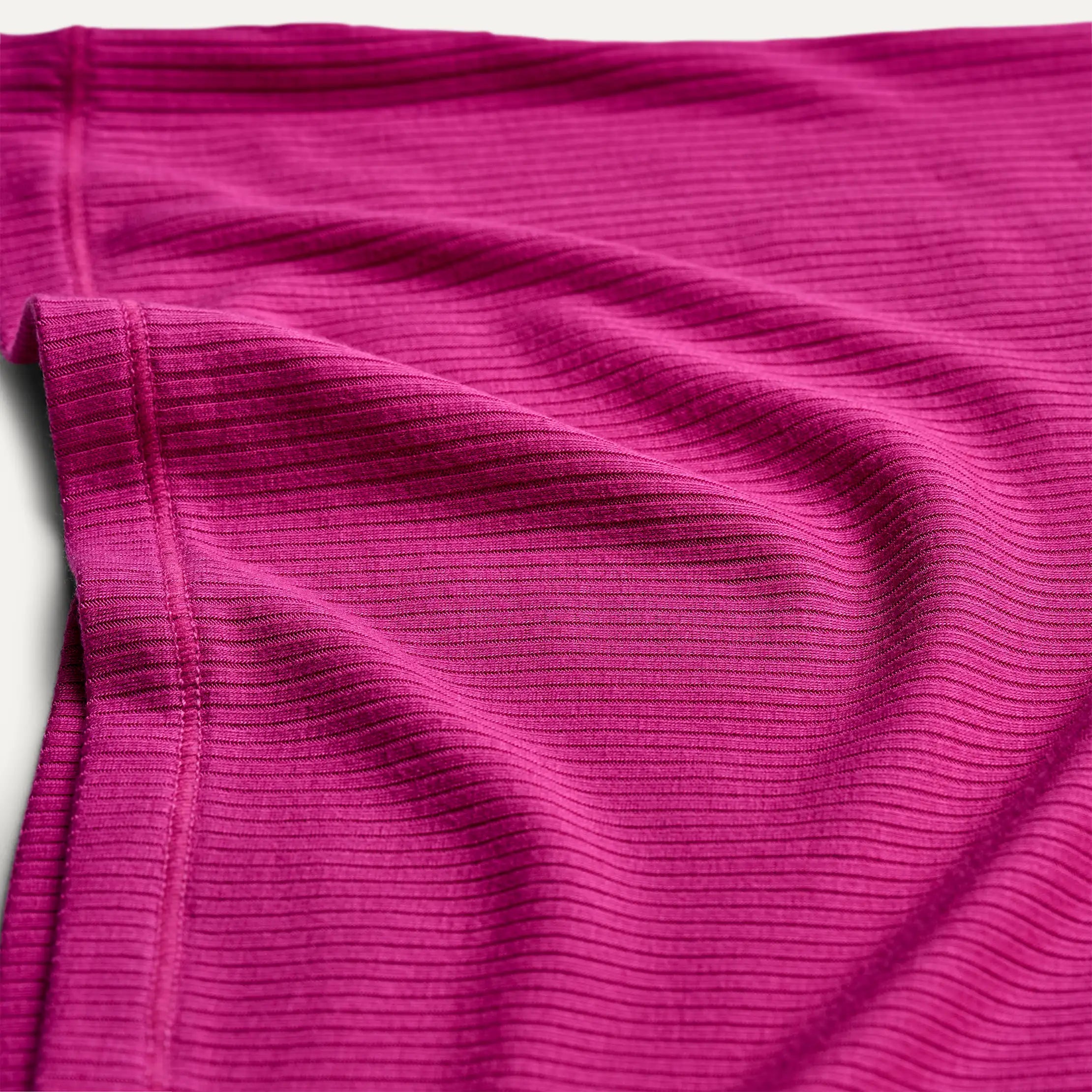 Women's Miriam Baby Tee Rib - CHROMA PINK