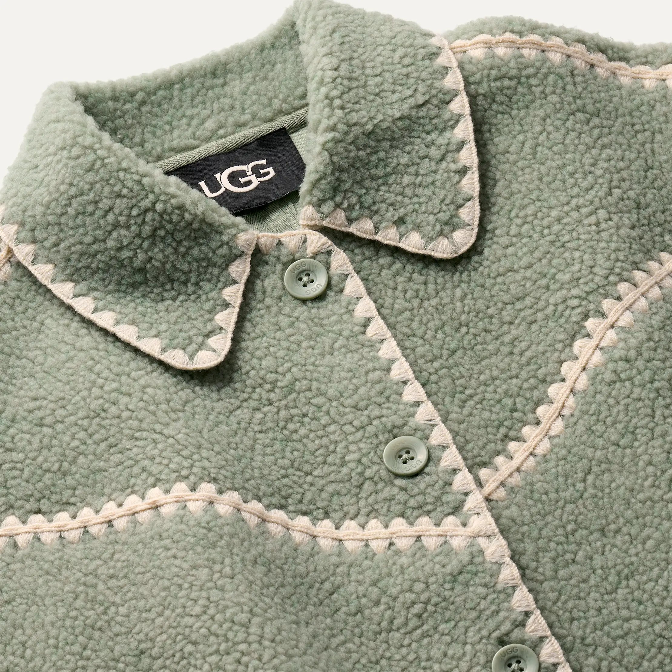 Ellison UGGfluff Shell Jacket - GREEN FOG HEATHER