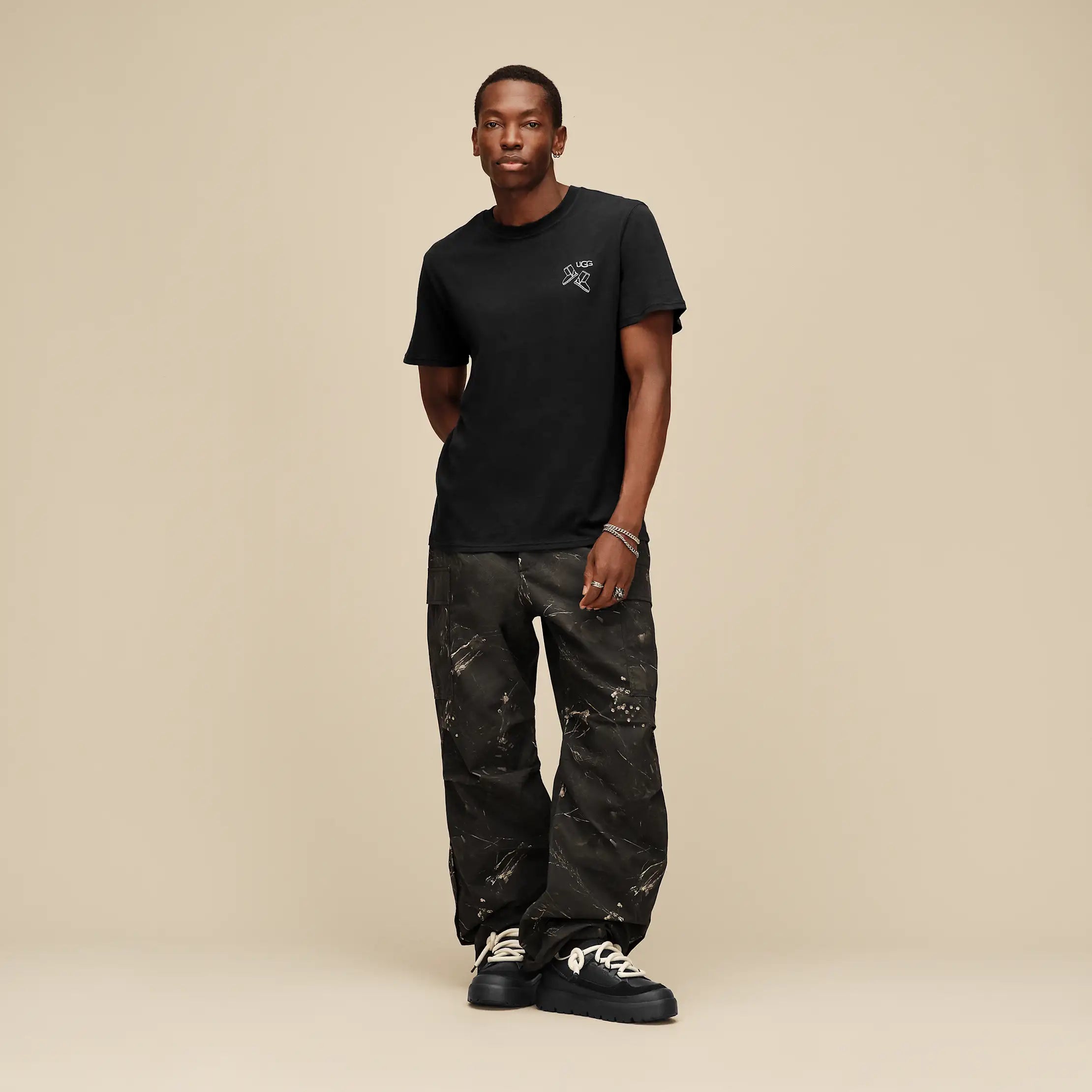 Men's Heritage Utility Sneaker - BLACK / BLACK