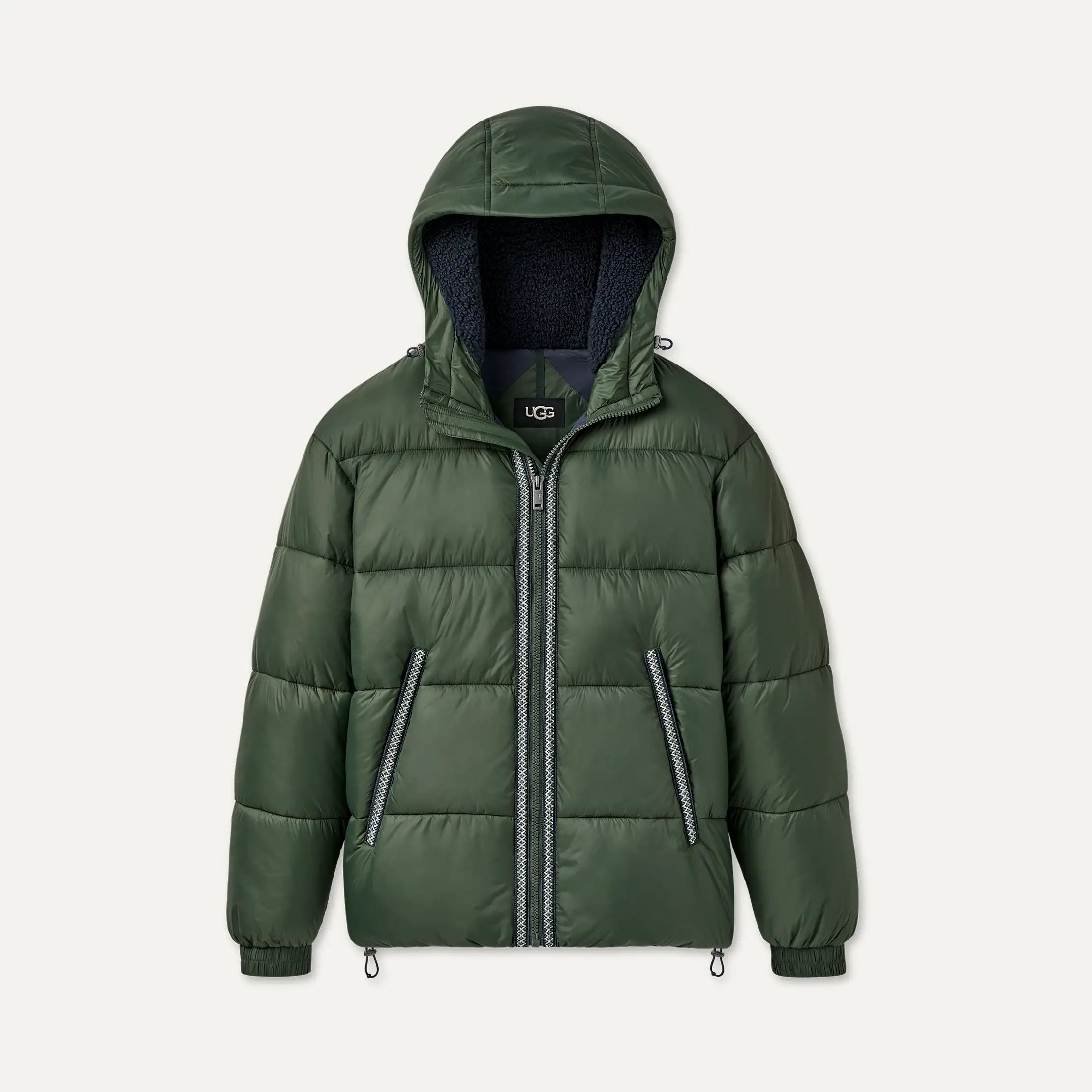 Men's Xayden UGGbraid Puffer Jacket - ARUGULA