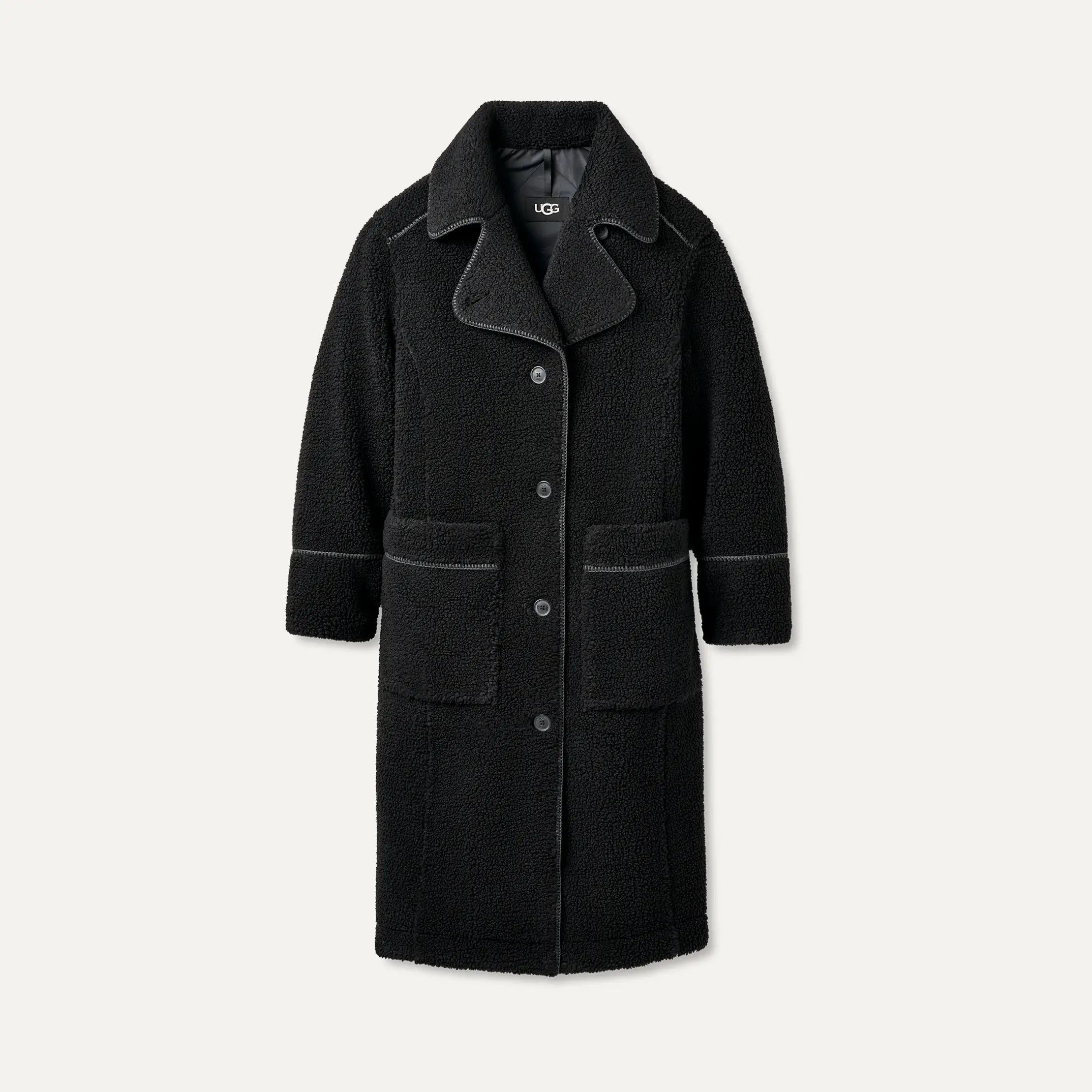 Women's Sema UGGfluff Coat - BLACK