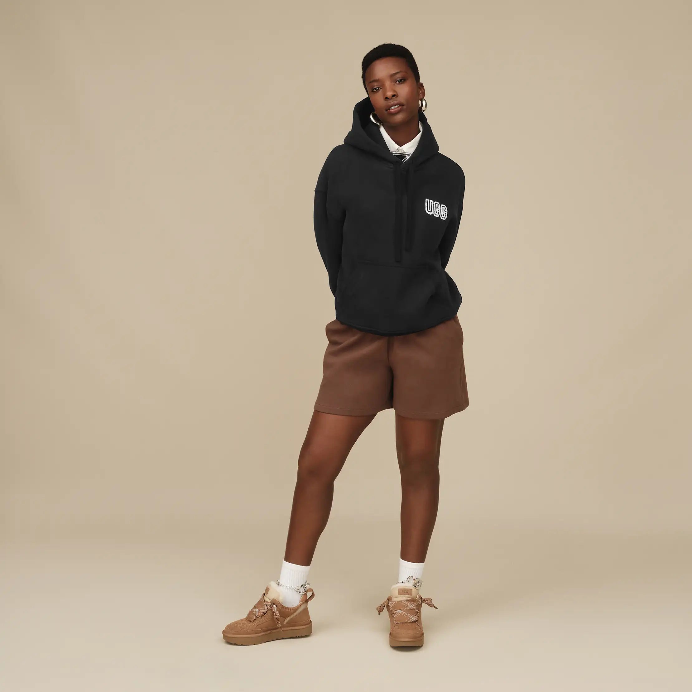 Women's UGG Logo Hoodie - BLACK