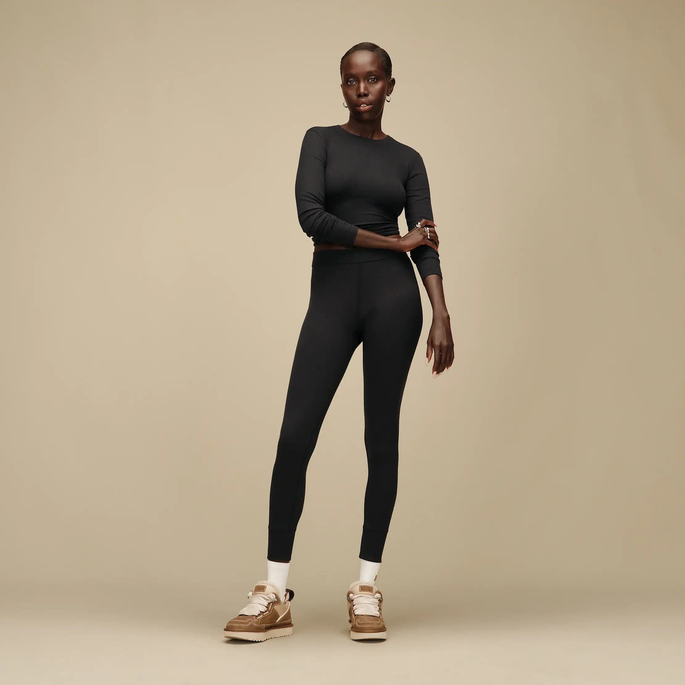 Women's Paloma Legging II Rib - BLACK