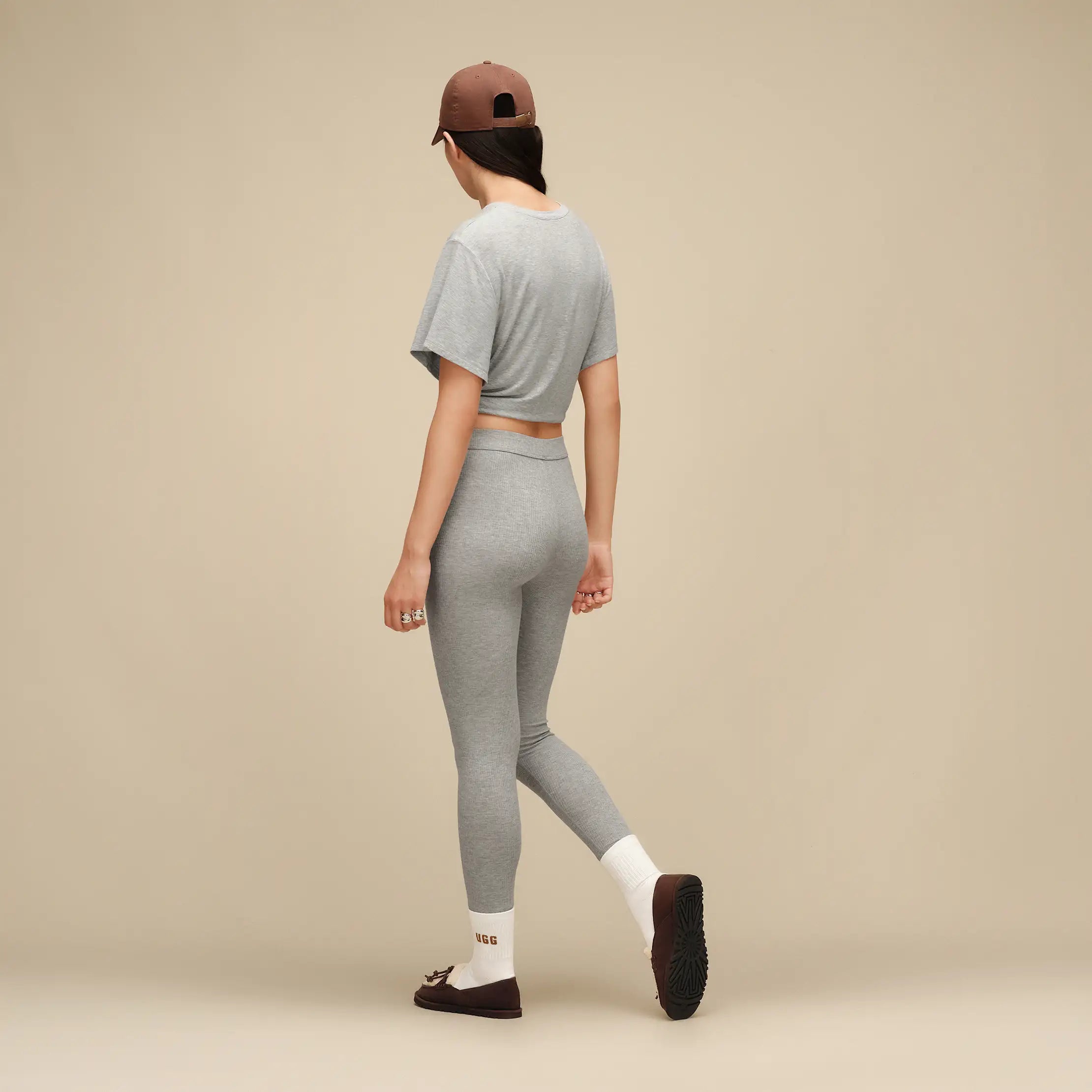 Women's Paloma Legging II Rib - GREY HEATHER