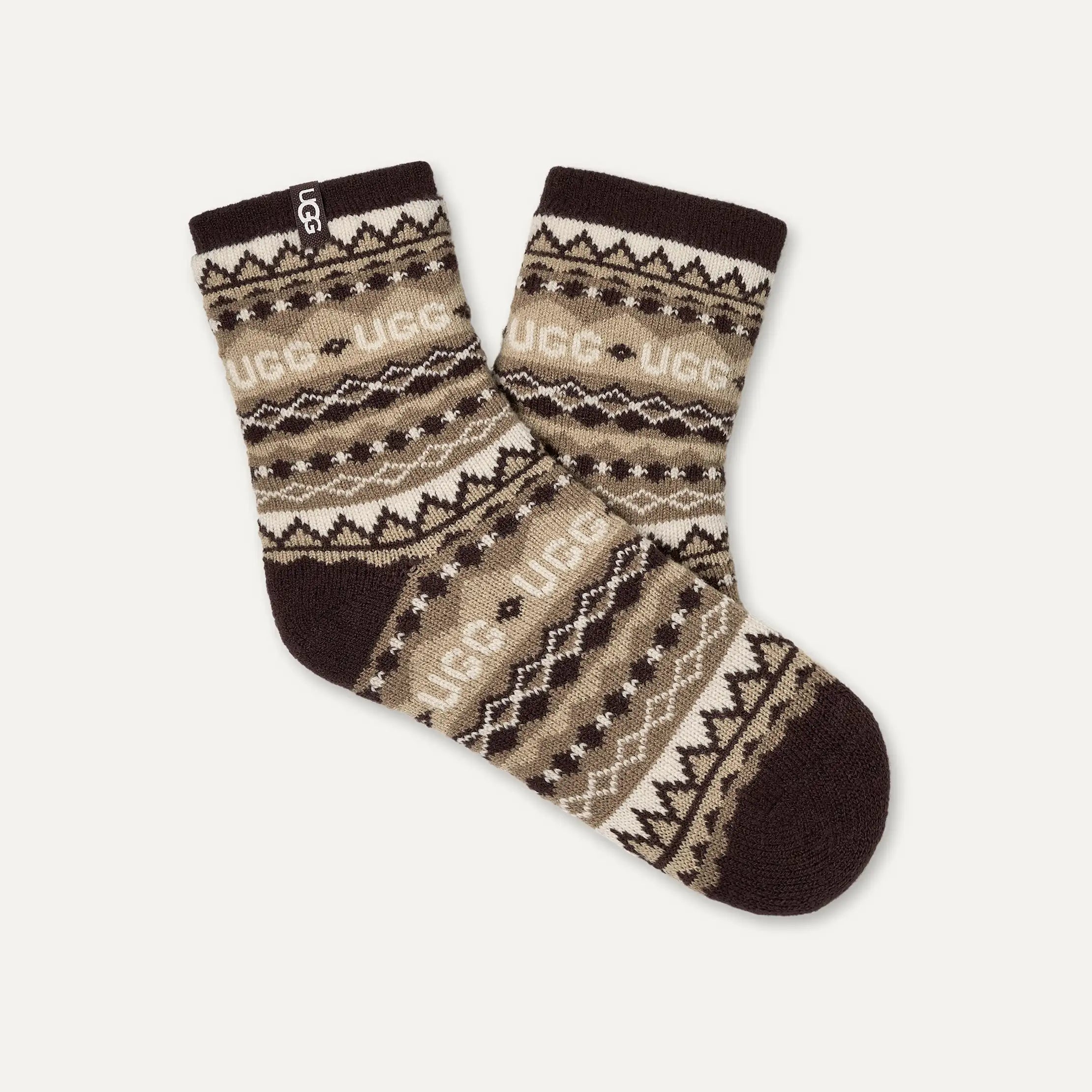 Women's Cressida Cozy Quarter - UGGISLE COFFEE GROUNDS MULTI