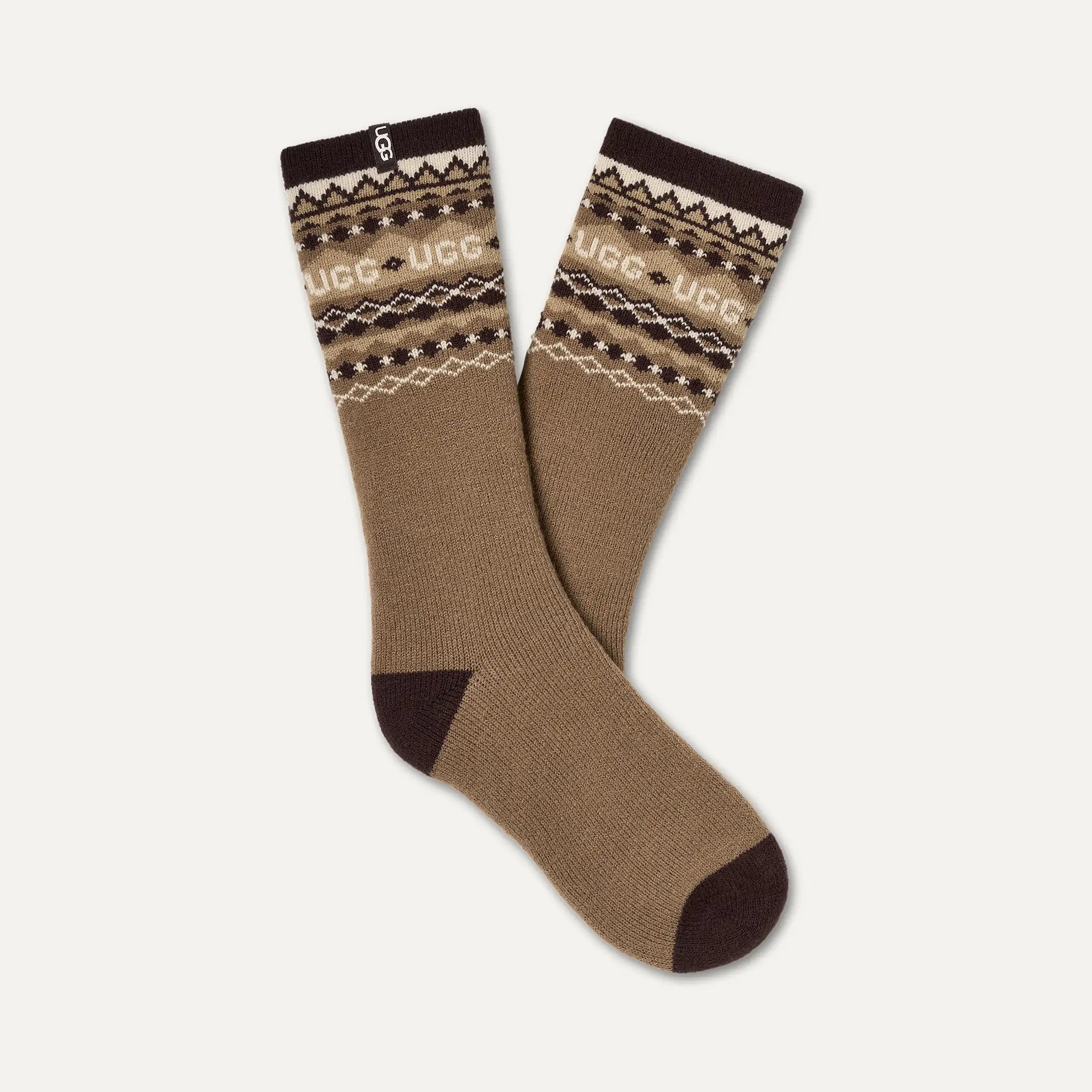 Men's Keavy Cozy Crew - UGGISLE COFFEE GROUNDS MULTI