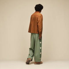 Men's Zakari Top - BROWN MUSTARD