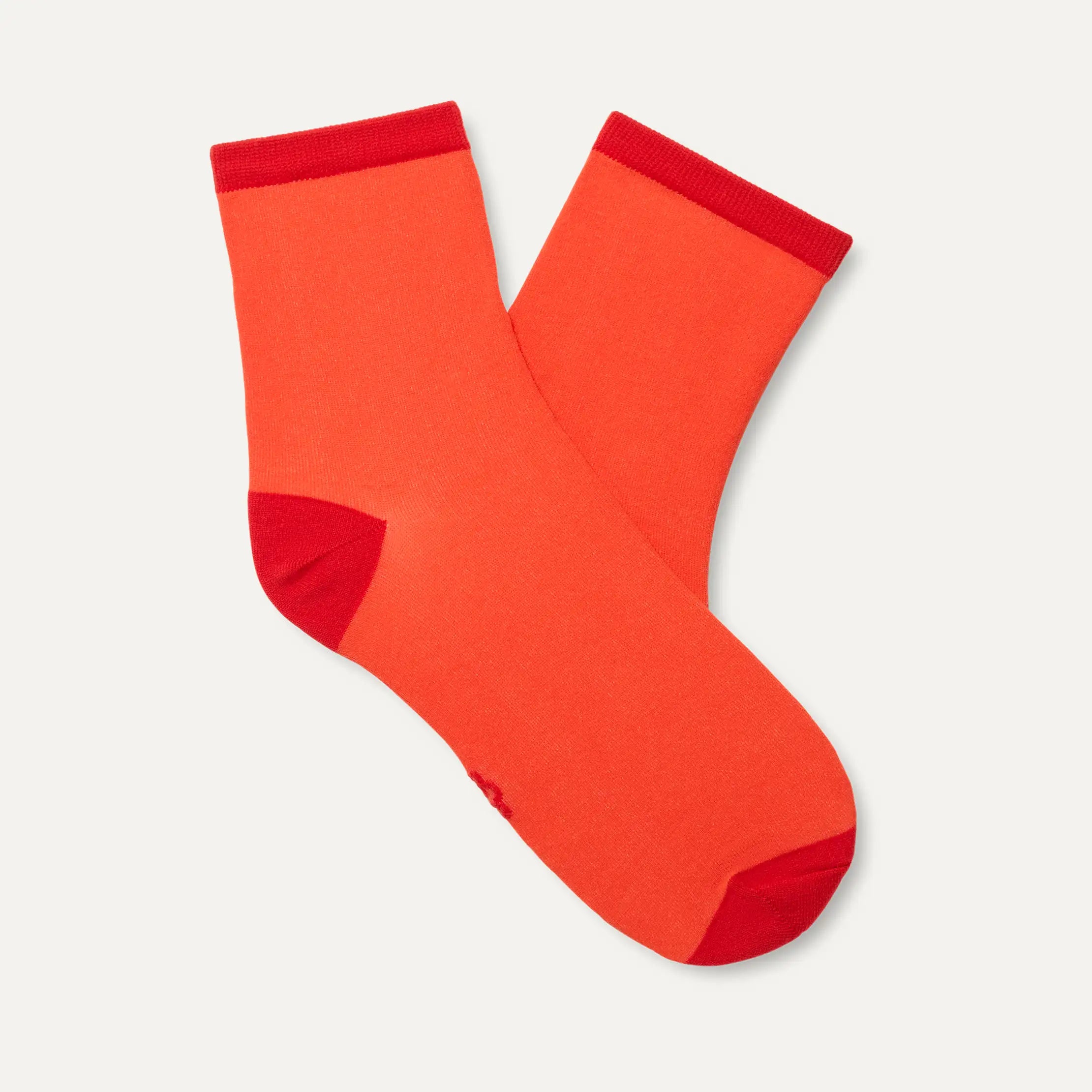 Women's Lyrie Sheer Quarter - RED SAFFRON