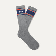 Men's Josias Varsity Crew - GREY HEATHER / AMALFI