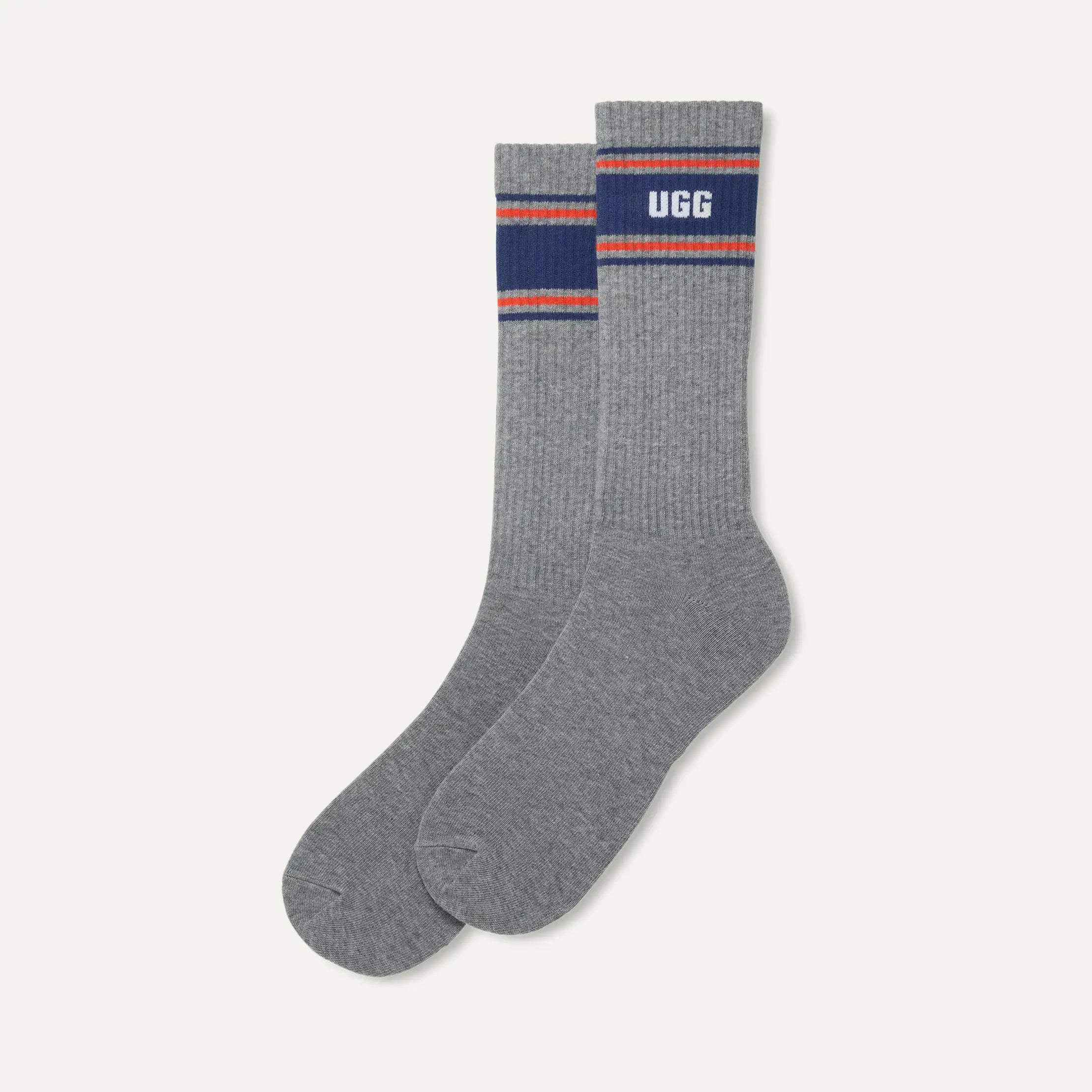 Men's Josias Varsity Crew - GREY HEATHER / AMALFI