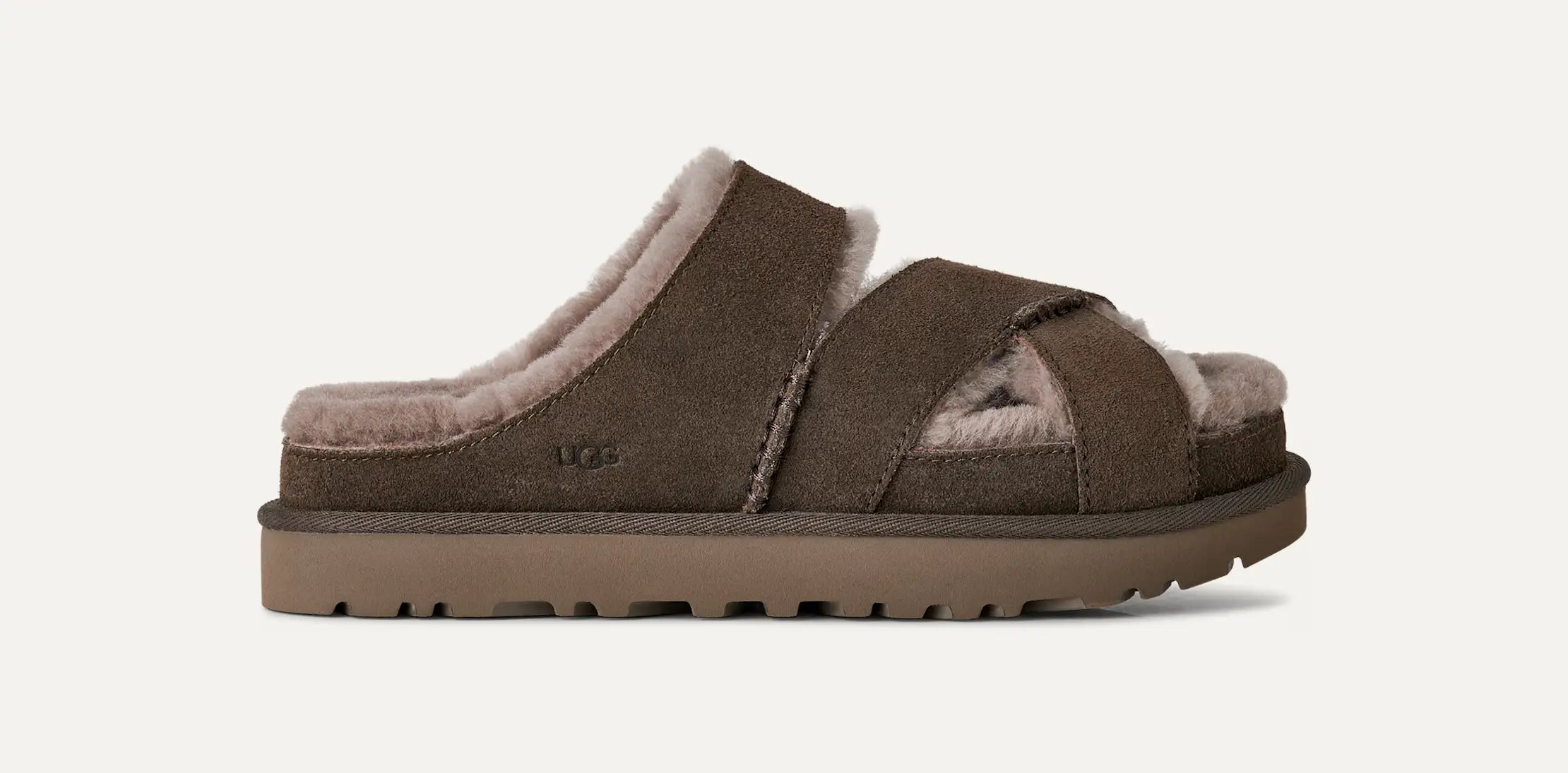 Women's Greenport Cross Strap Slide - DENSE SMOKE