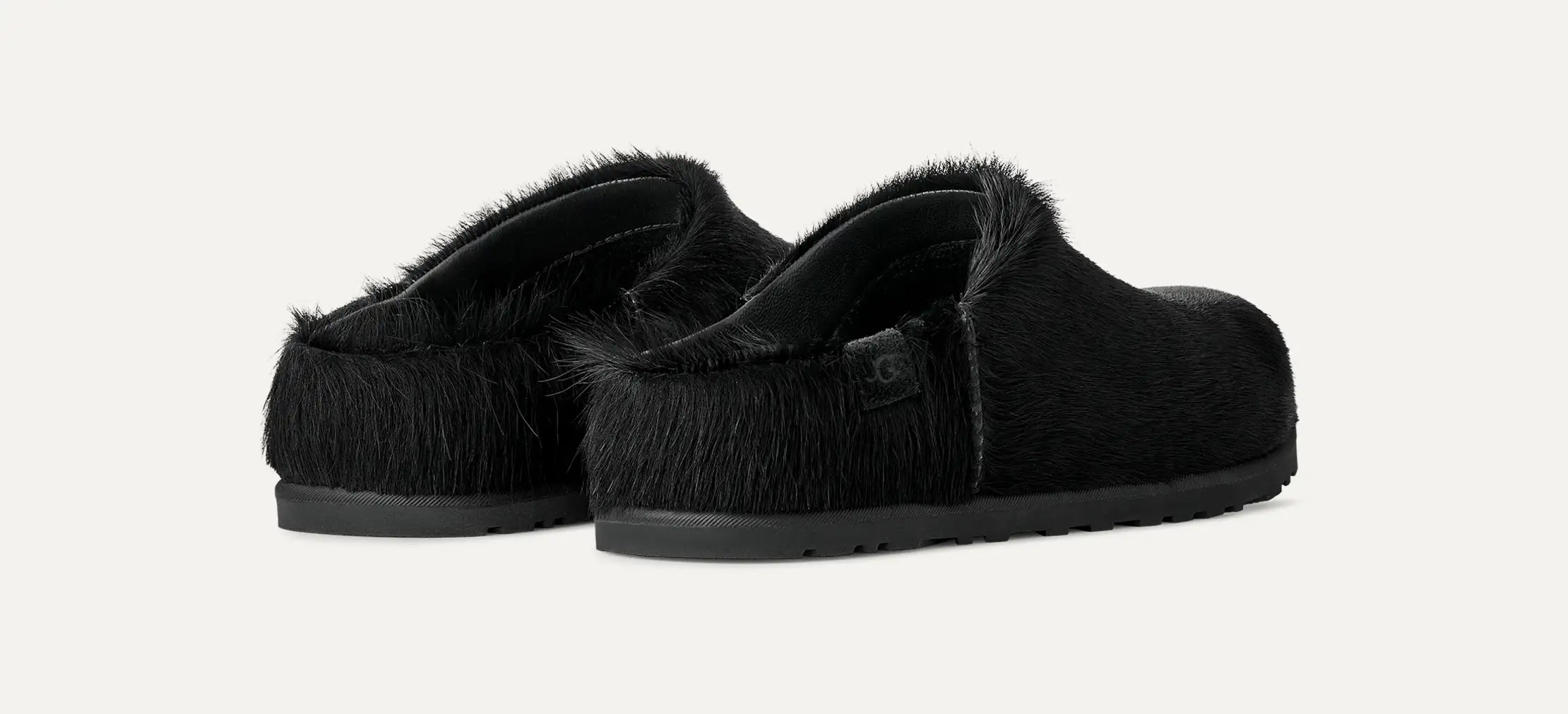 Women's Otzo Calf Hair Clog - BLACK