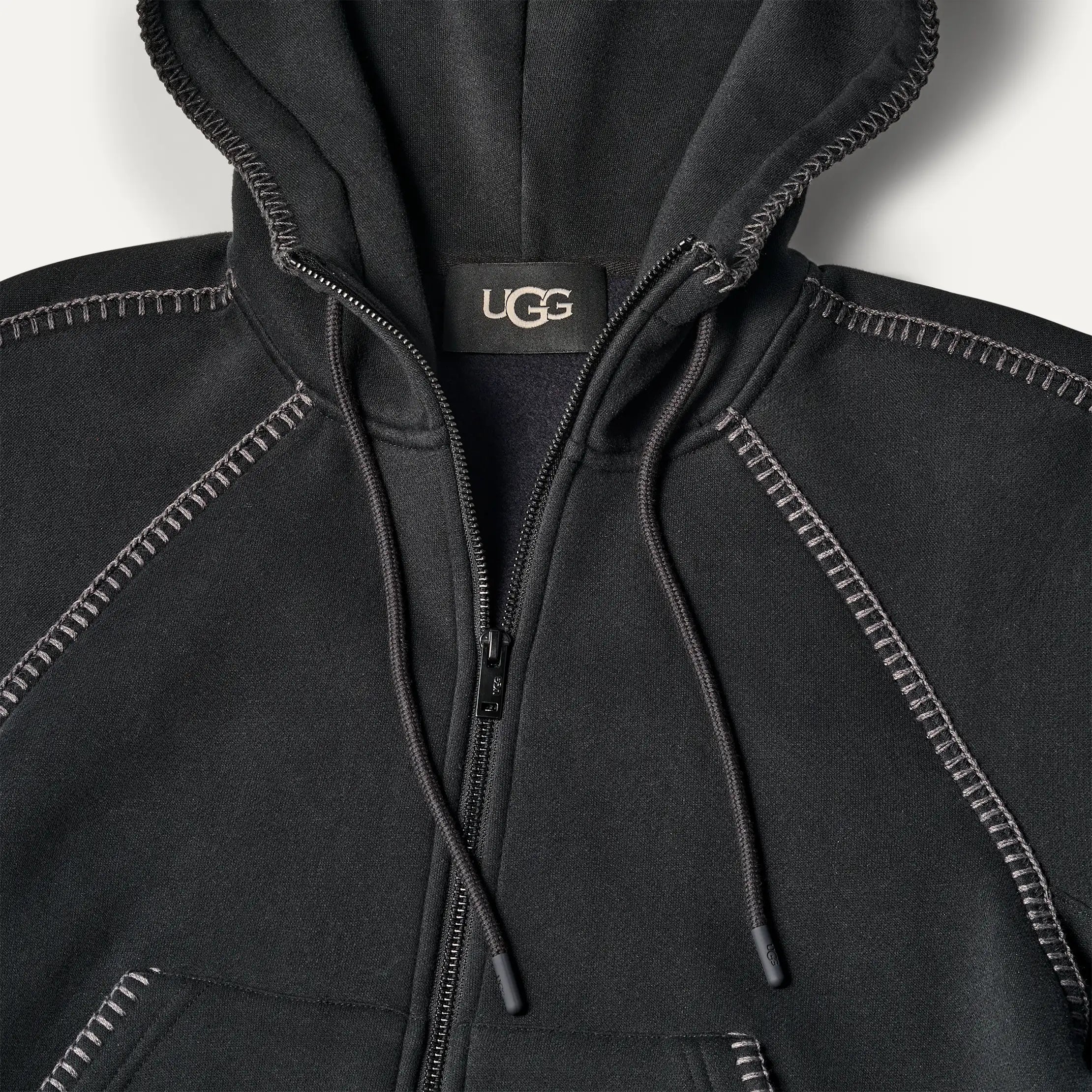 Women's Classic Full-Zip Hoodie - BLACK