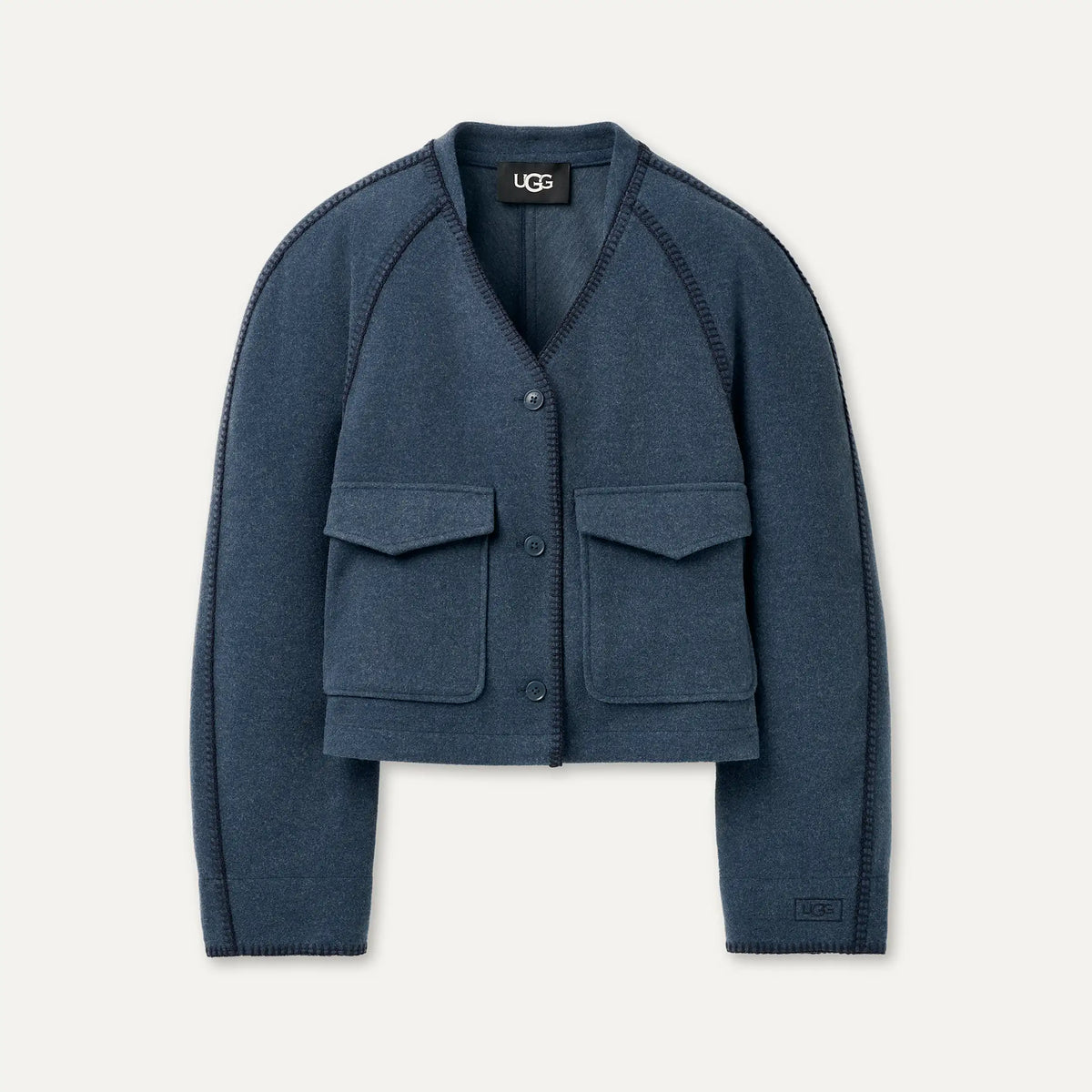 Women's Rina Button-Up Top - INDIGO HEATHER