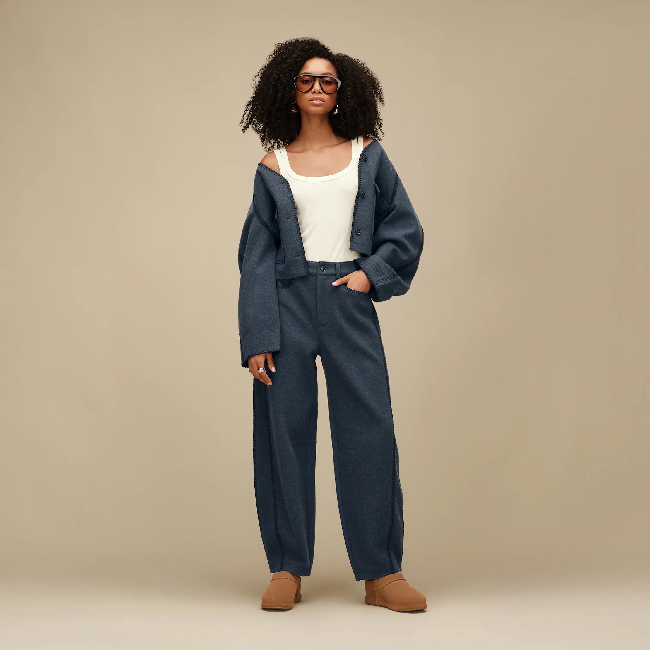 Women's Rina Barrel Pant - INDIGO HEATHER