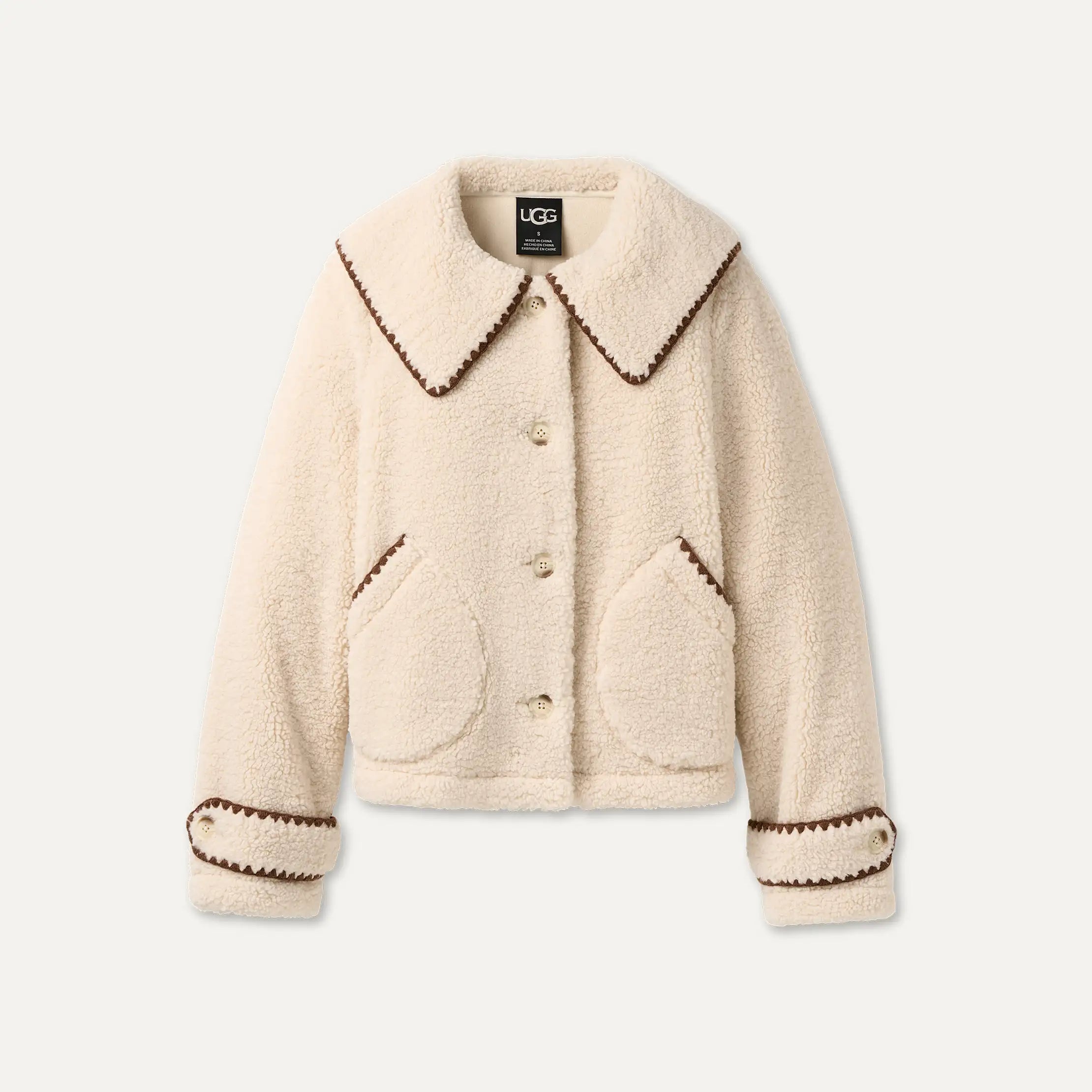 Women's Nikia Collared Jacket - CREAM