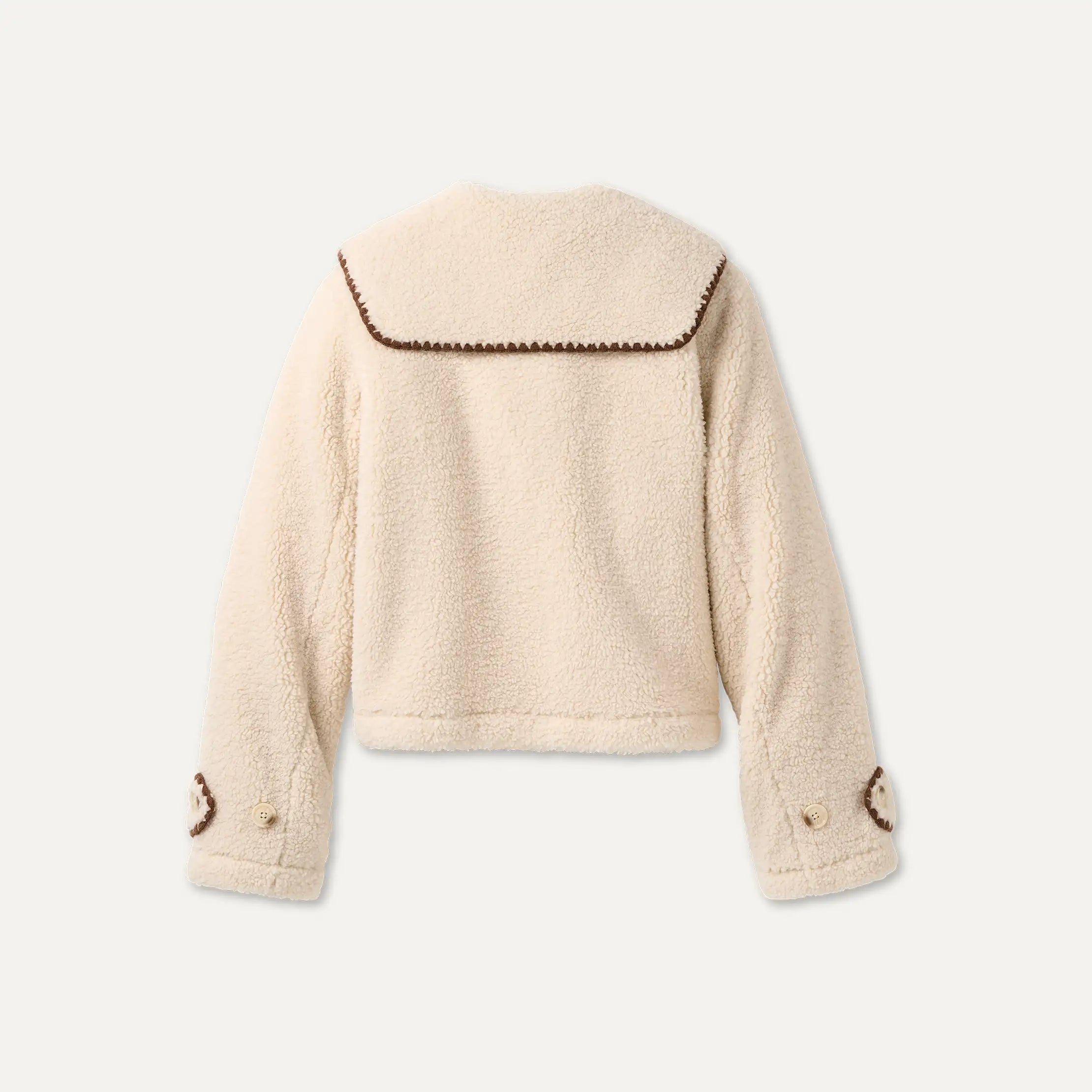Women's Nikia Collared Jacket - CREAM