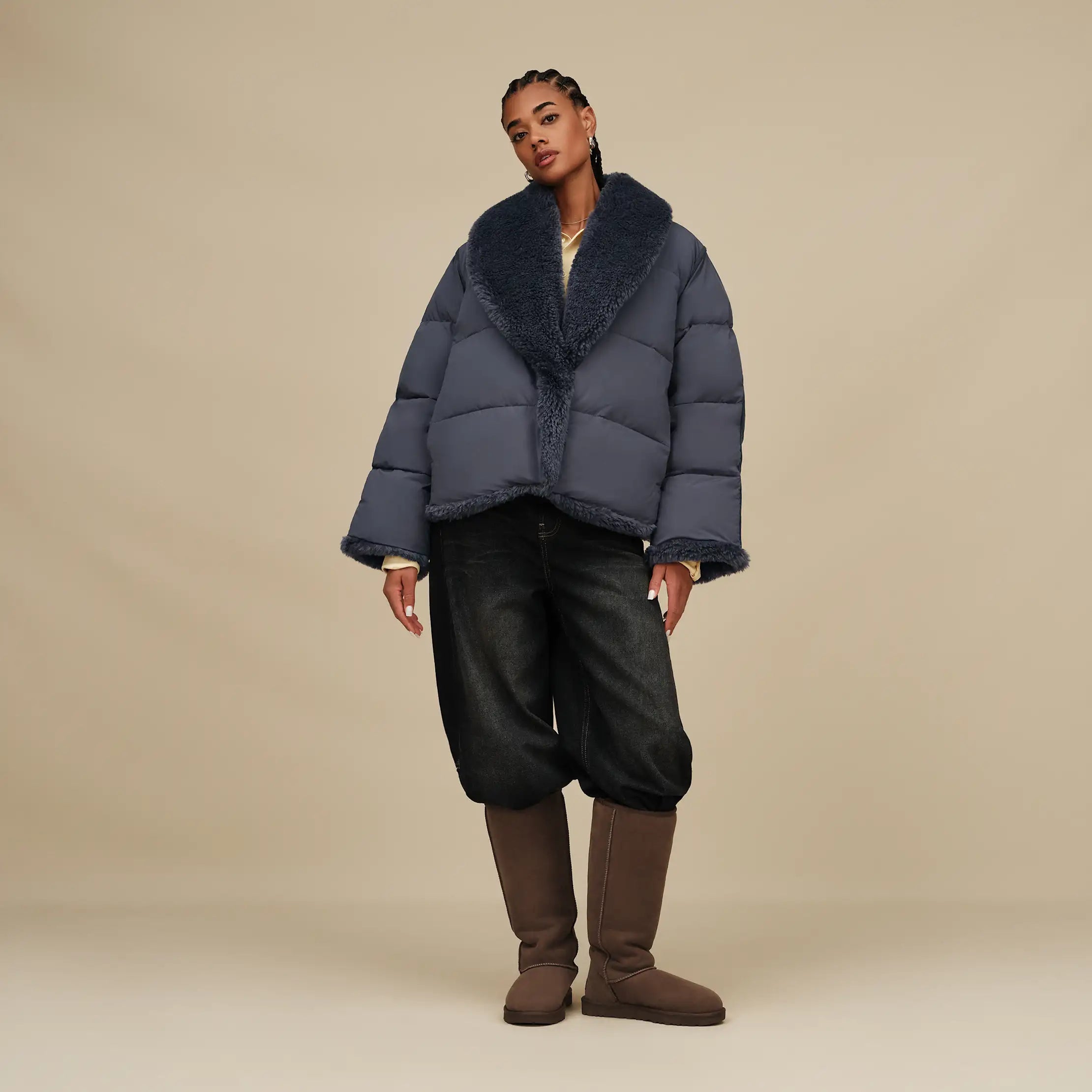 Women's Wylda Puffer Jacket - EVE BLUE