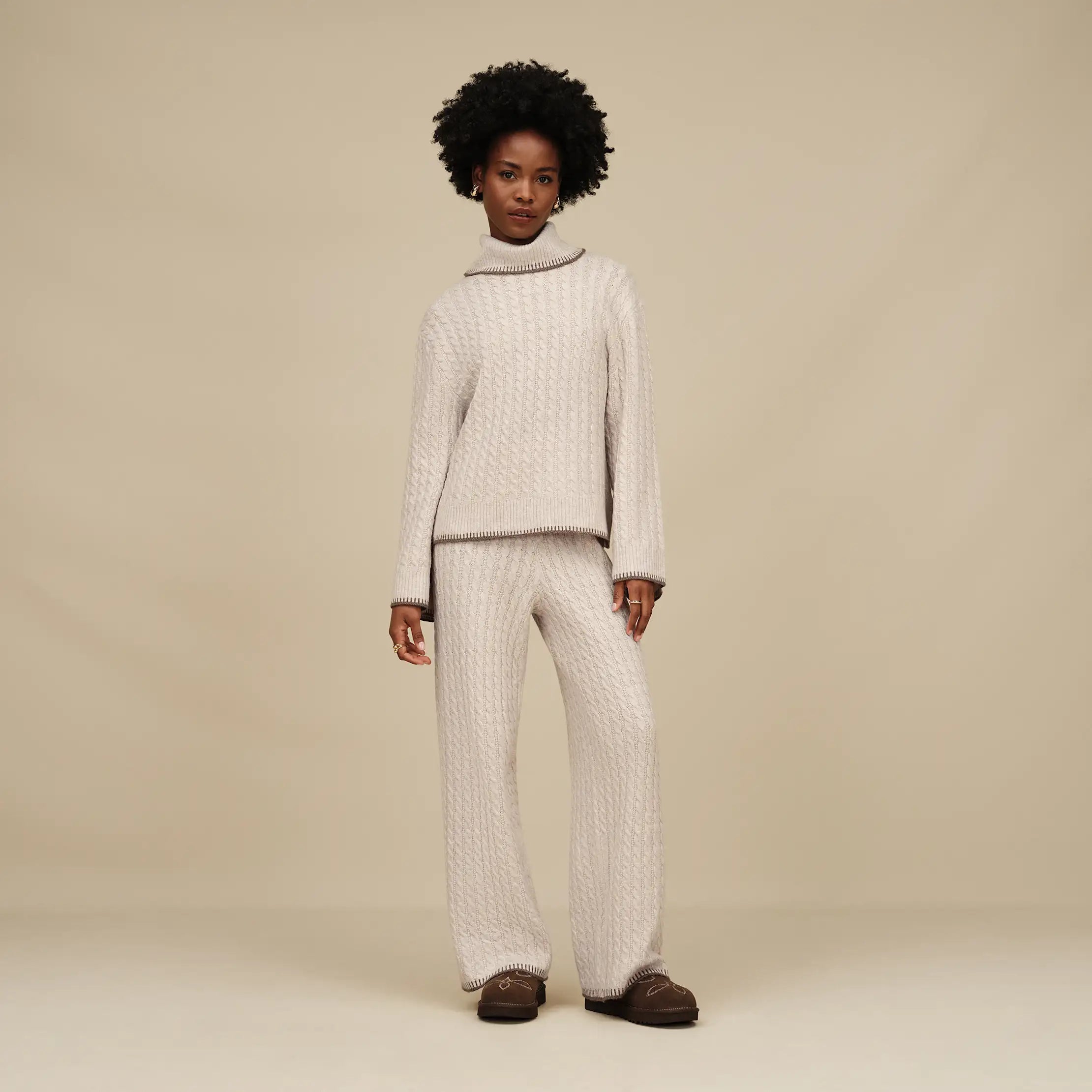 Women's Rylynn Turtleneck Sweater - OATMEAL HEATHER