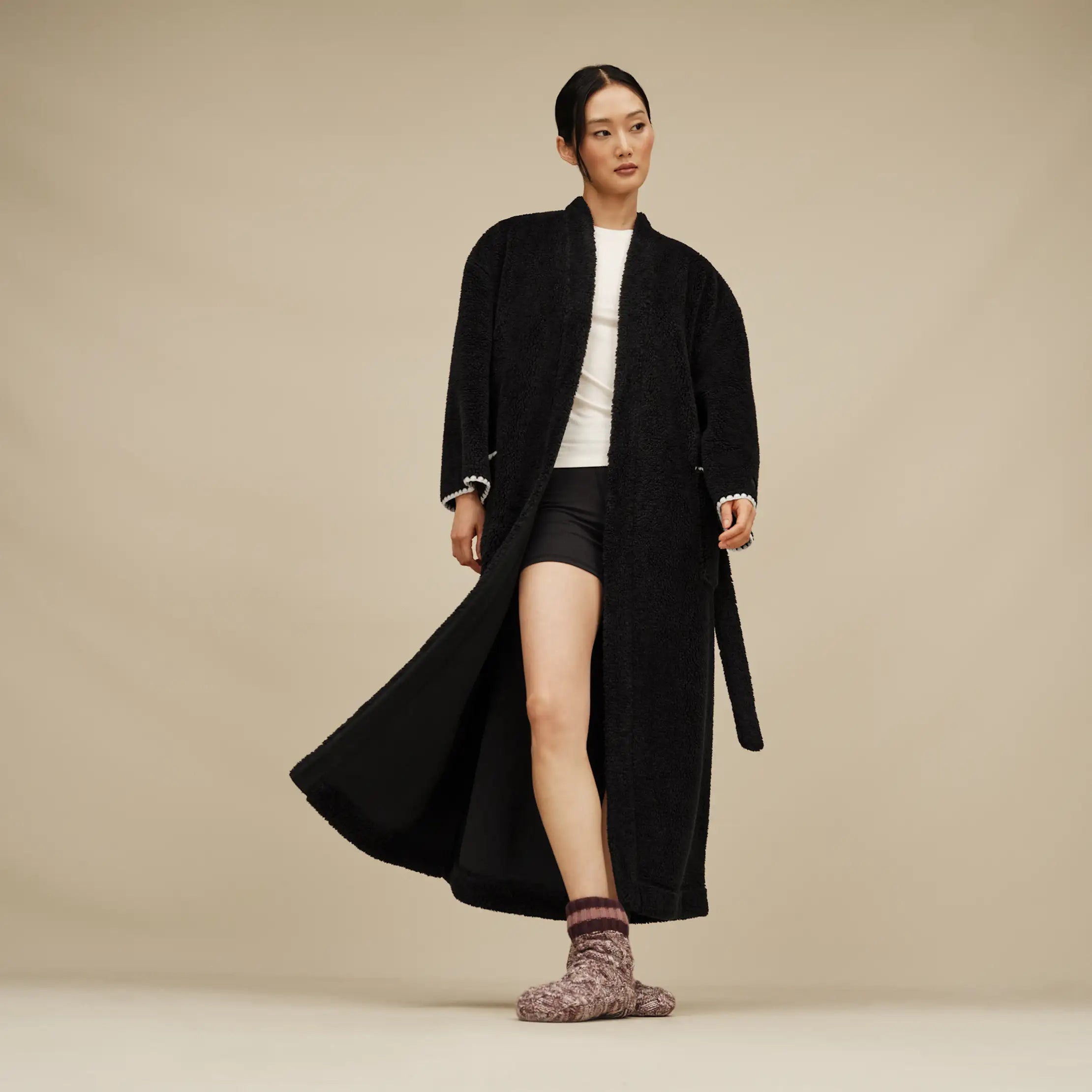 Women's Linet Robe - BLACK