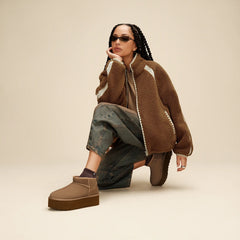 Women's Plora Shimmer Quarter - BURNT CEDAR