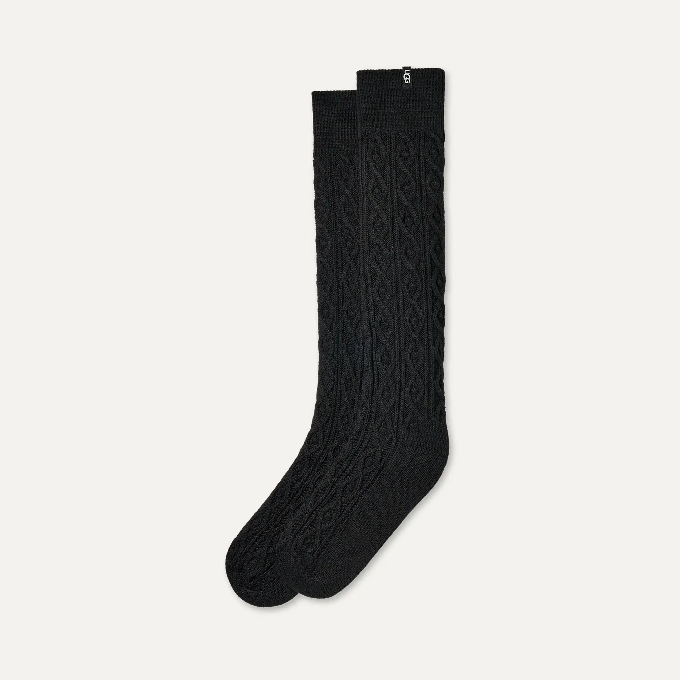 Women's Rensa Cable Knit Knee High - BLACK