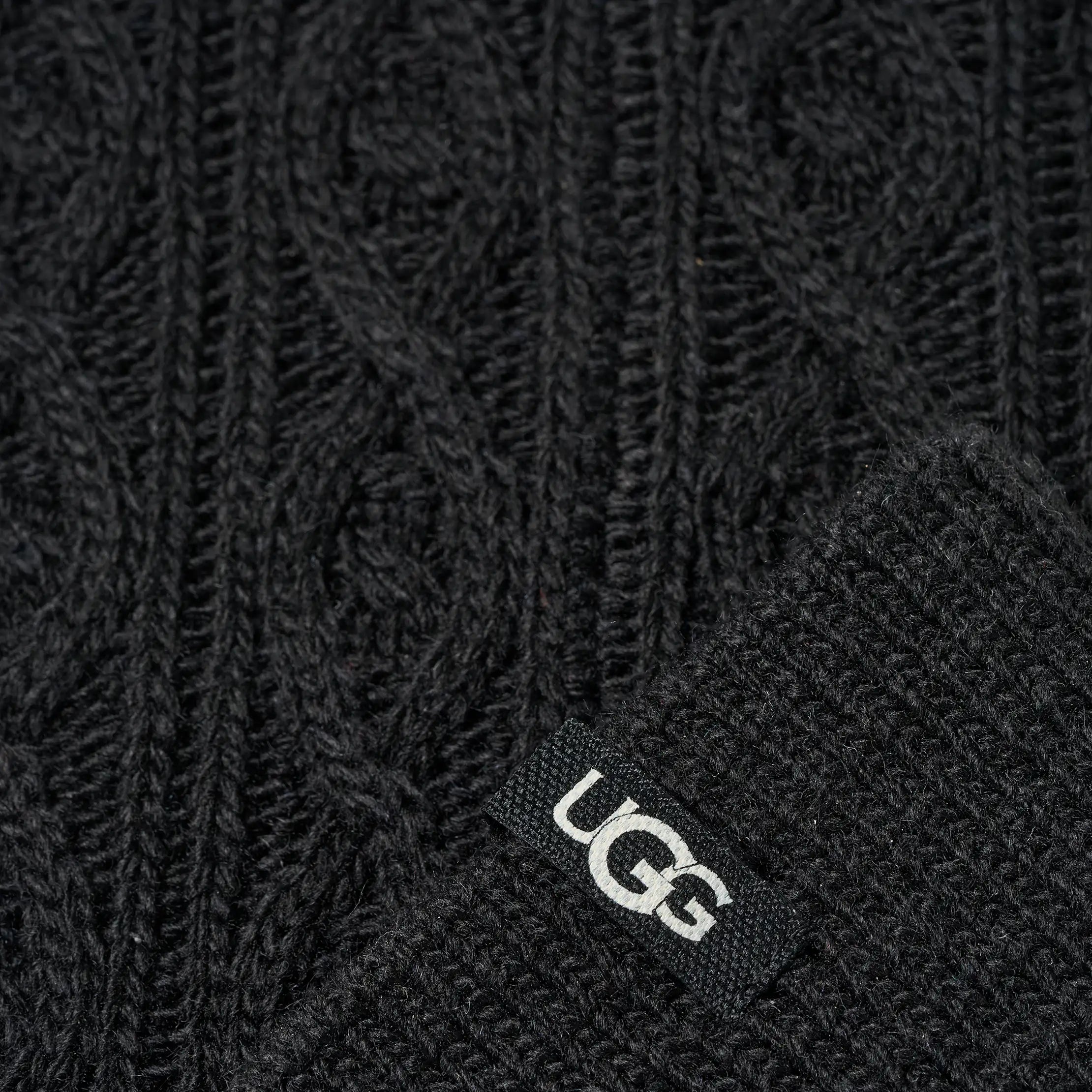 Women's Rensa Cable Knit Knee High - BLACK