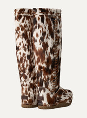 Women's Bucked Tall Boot - BROWN MULTI