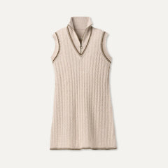 Women's Rylynn Quarter-Zip Dress - OATMEAL HEATHER