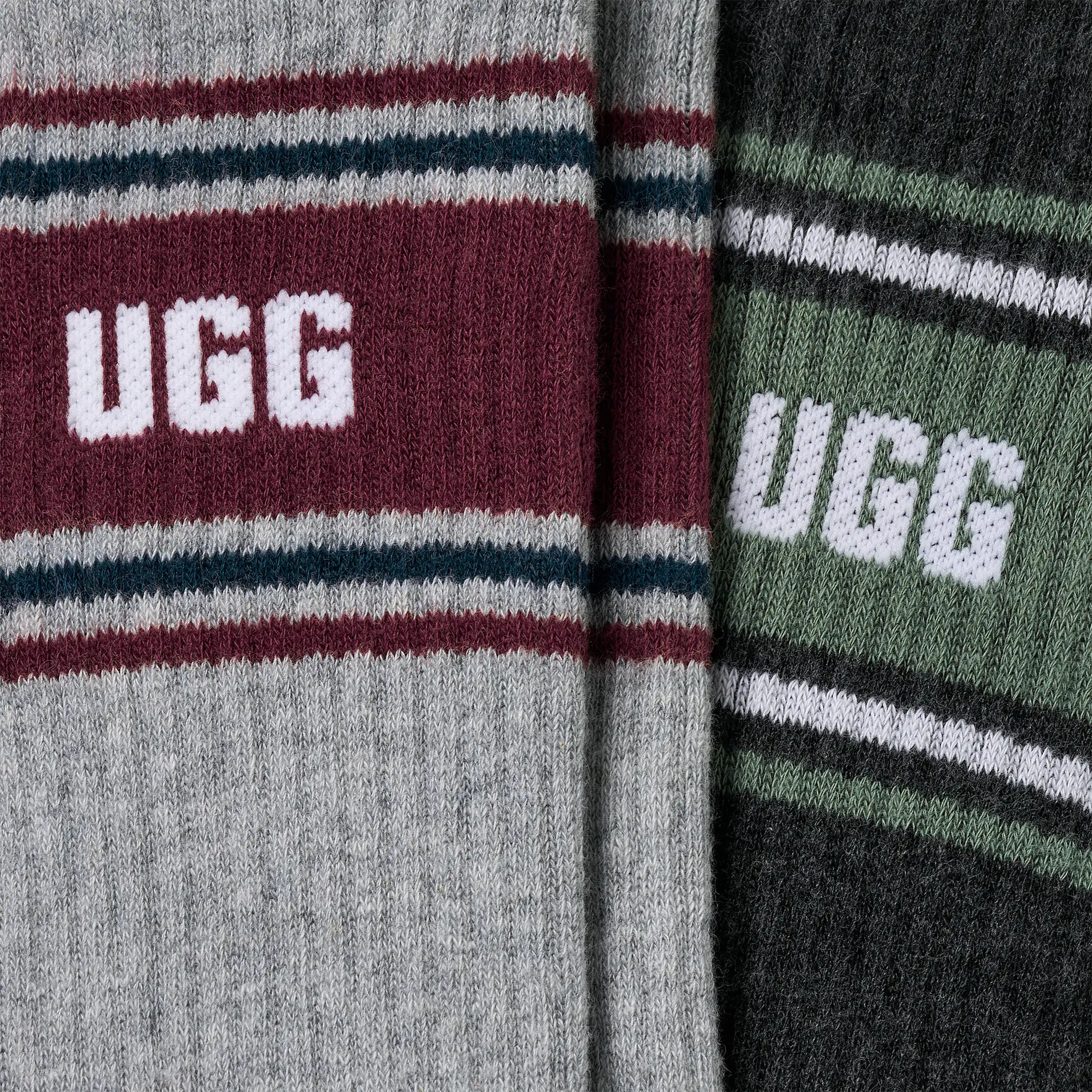 Men's Josias Varsity Crew 2 Pack - WILD GRAPE / GREEN STONE