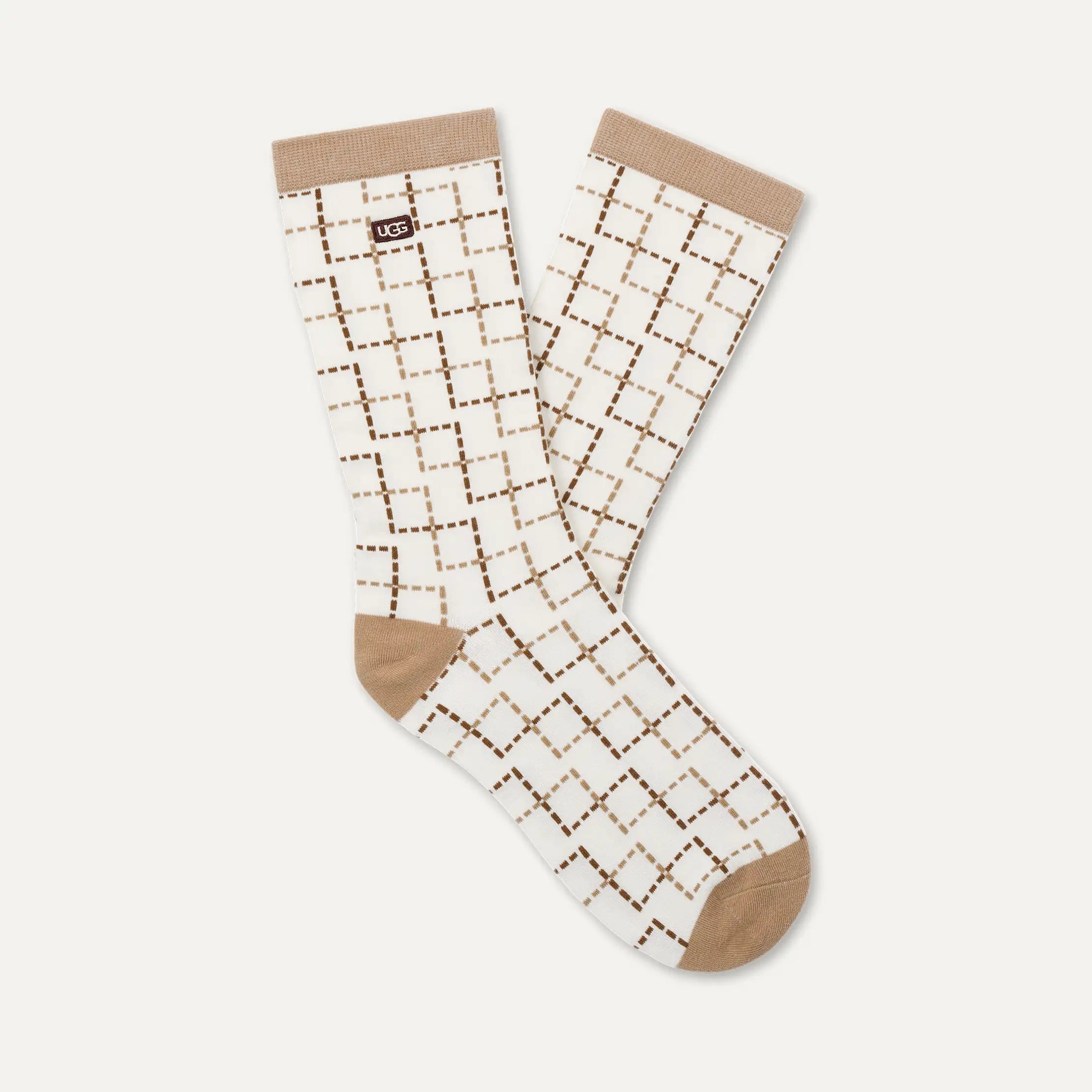 Women's UGG Classic Crew 3 Pack - CLASSIC BOOT / PLAID / SAND