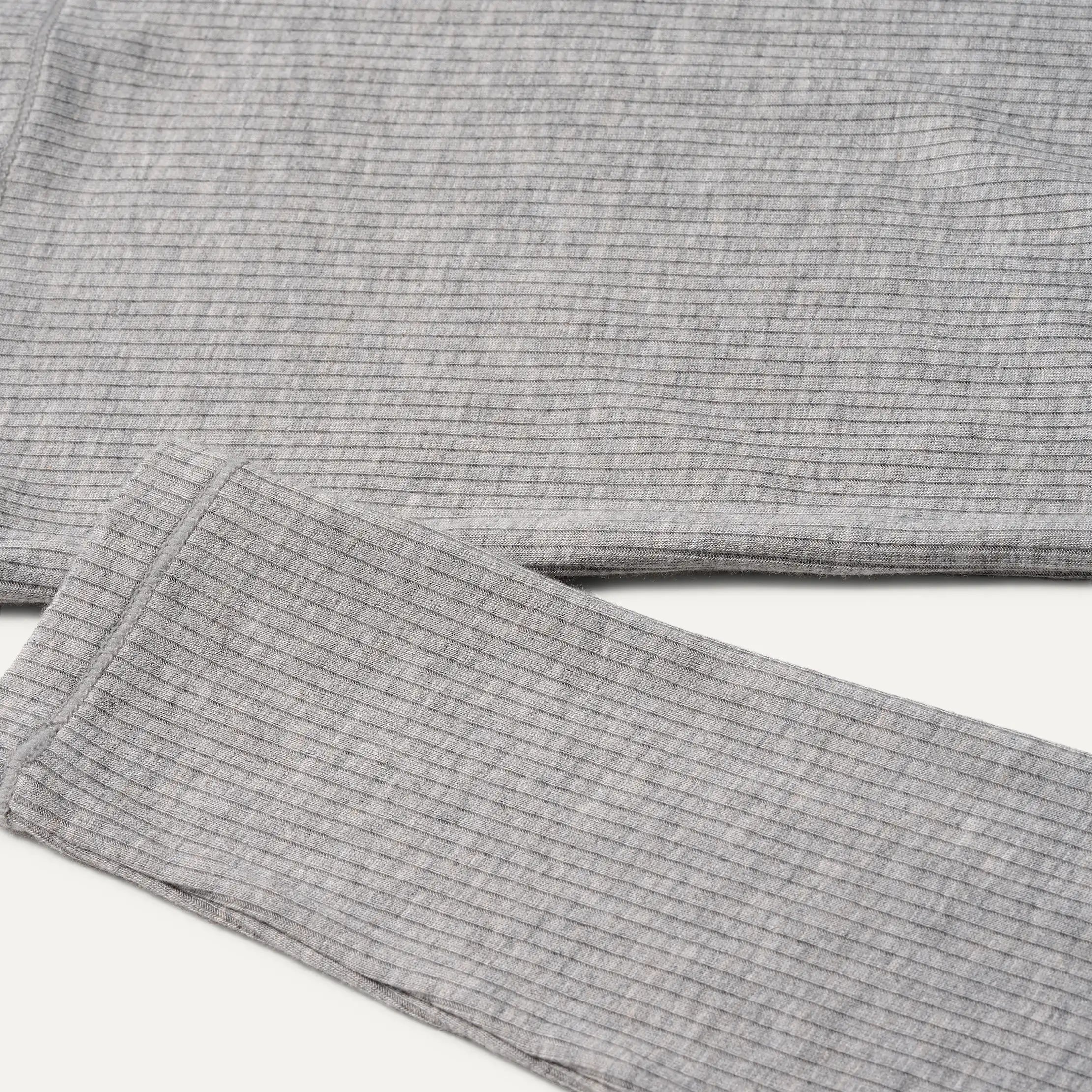 Women's Aidelene Long Sleeve Rib Tee - GREY HEATHER
