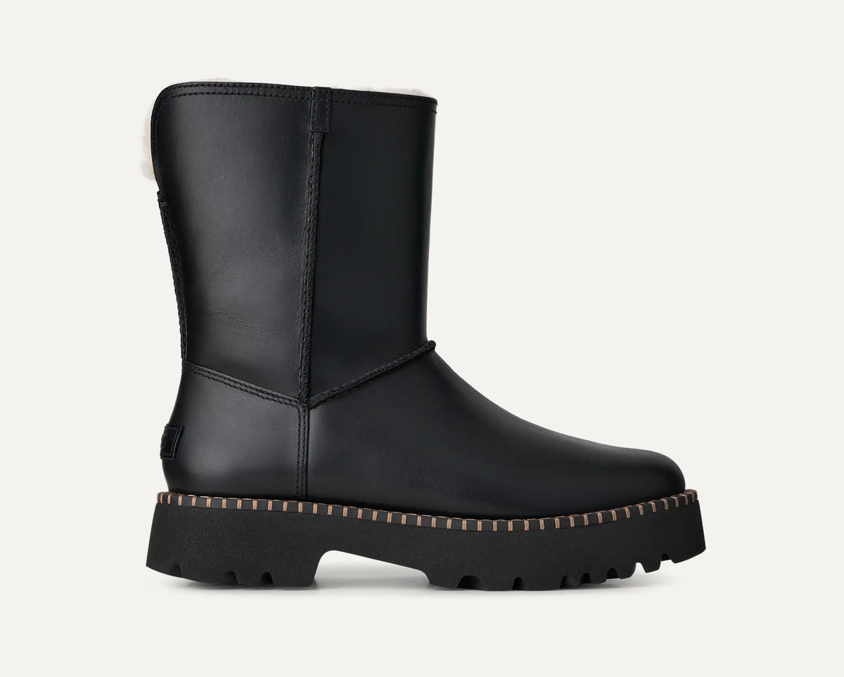 Women's Uptowner Short Boot - BLACK LEATHER