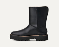 Women's Uptowner Short Boot - BLACK LEATHER