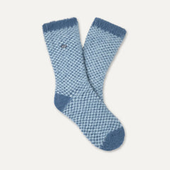 Women's Enlie Crew - TAHOE BLUE / SKY BLUE CHECK