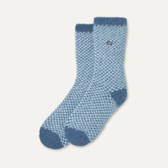 Women's Enlie Crew - TAHOE BLUE / SKY BLUE CHECK
