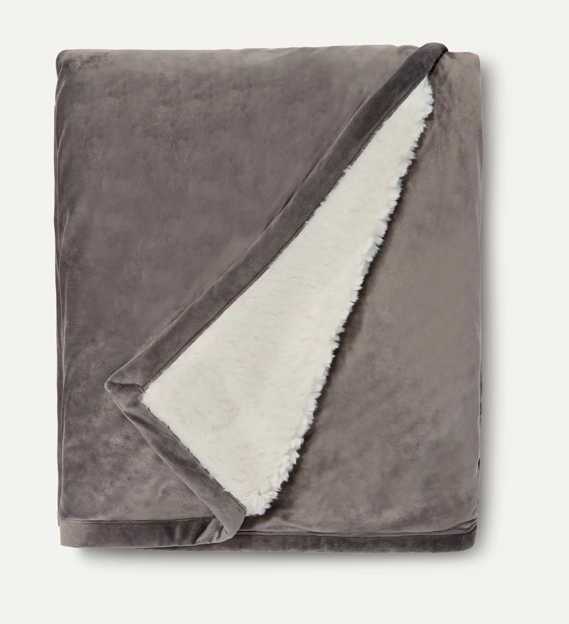 Home Bliss Sherpa Throw - CHARCOAL