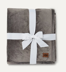 Home Bliss Sherpa Throw - CHARCOAL