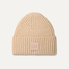 Women's Chunky Rib Beanie - CREAM