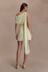 Daisie Chiffon Mini Dress - Lemon